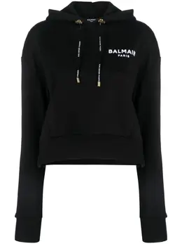 Balmain: Чёрная толстовка