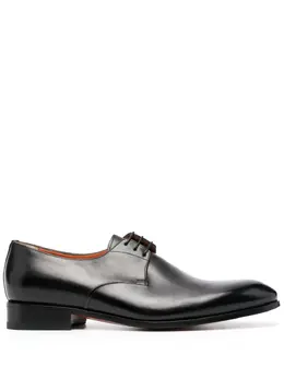 Santoni: Чёрные туфли  Derby