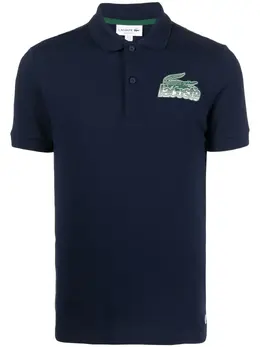 Lacoste: Поло с принтом