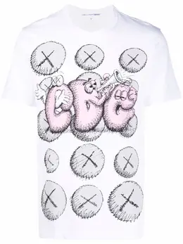 Comme Des Garçons Shirt: Футболка с принтом