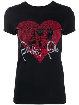 Philipp Plein: Чёрная футболка Love Plein