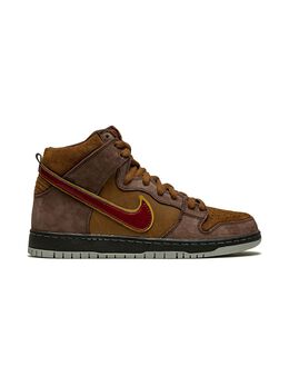 Nike: Коричневые кроссовки Dunk High Premium SB