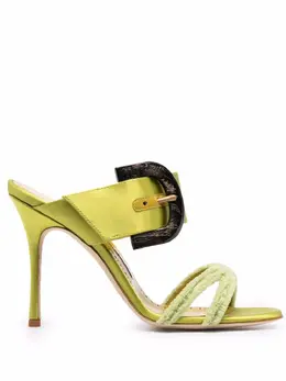 Manolo Blahnik: Зелёные сандалии 