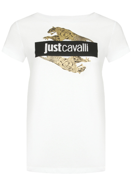 JUST CAVALLI: Белая футболка 