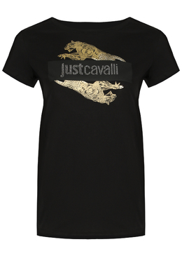 Just Cavalli: Чёрная футболка