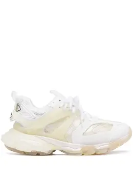 Balenciaga: Белые кроссовки  Track Clear Sole