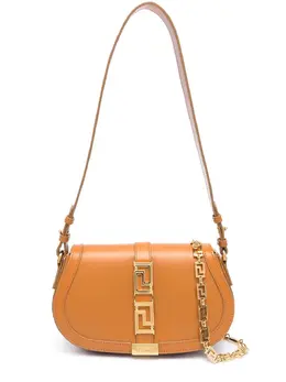 Versace: Коричневая сумка  Greca