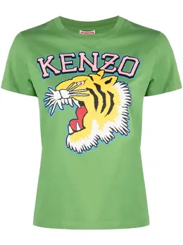 Kenzo: Футболка Tiger Head с принтом