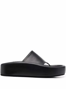 MM6 Maison Margiela: Чёрные сандалии 