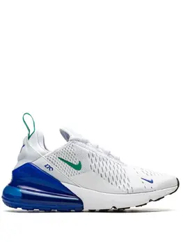 Nike: Зелёные кроссовки  Air Max 270