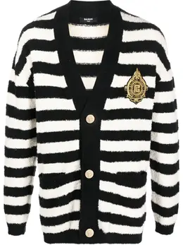 Balmain: Кардиган в полоску 