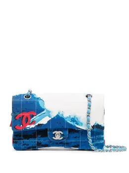 Chanel Pre-Owned: Голубая сумка 