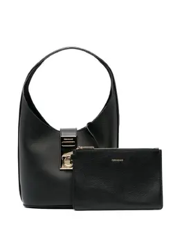 Ferragamo: Чёрная сумка 