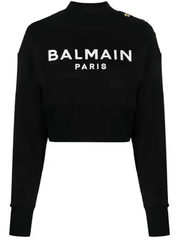 Balmain: Свитшот с принтом