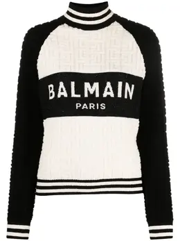 Balmain: Жаккардовый свитер 