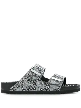 Birkenstock: Чёрные сандалии  Arizona