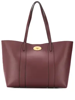 Mulberry: Бордовая сумка-шоппер  Bayswater