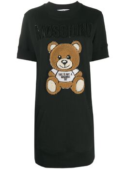 Moschino: Свитшот  Teddy с блёстками