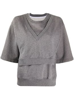 Mm6 Maison Margiela: Хлопковый топ 