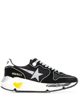 Golden Goose: Чёрные кроссовки  Running Sole