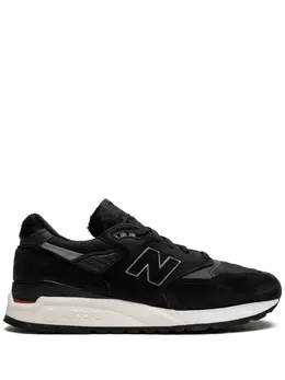 New Balance: Чёрные кроссовки 