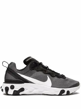 Nike: Чёрные кроссовки React Element 55