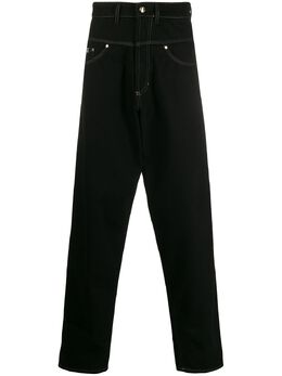 Versace Jeans Couture: Чёрные джинсы 