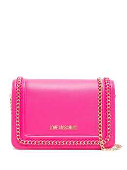 Love Moschino: Розовая сумка через плечо 