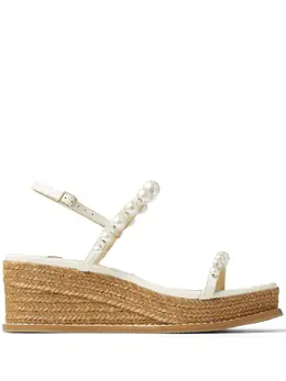 Jimmy Choo: Белые сандалии 