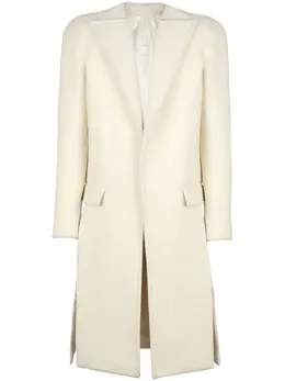 Balmain: Белое пальто 