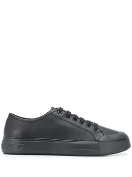 Salvatore Ferragamo: Чёрные кроссовки  Gancio