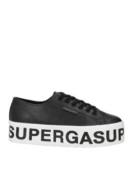 SUPERGA: Чёрные кроссовки 