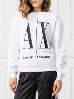 Armani Exchange: Белый свитшот 