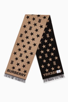 Burberry: Шарф Monogram