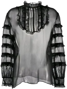 Valentino: Прозрачная блуза 