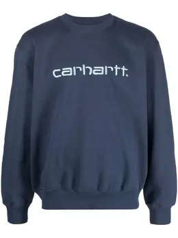 Carhartt WIP: Голубой свитшот 