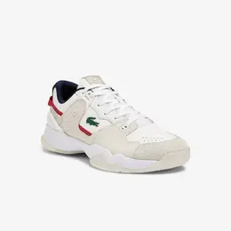 Lacoste: Белые кроссовки 