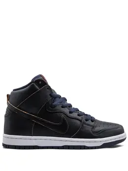 Nike: Синие кроссовки SB Dunk High Pro