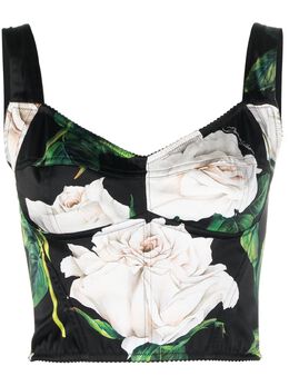 Dolce & Gabbana: Жилет с растительным принтом 