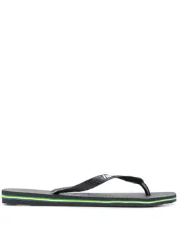 Havaianas: Чёрные шлёпанцы 