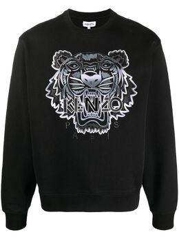 Kenzo: Чёрный свитшот Tiger