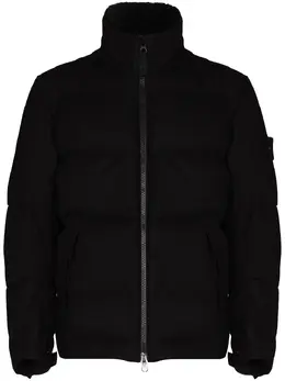 Stone Island: Чёрная куртка  Compass