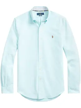 Polo Ralph Lauren: Голубая рубашка 