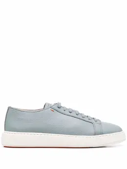 Santoni: Голубые кроссовки 