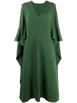 Valentino: Драпированный плащ 