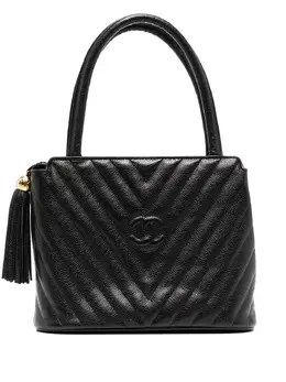 Chanel Pre-Owned: Чёрная сумка 