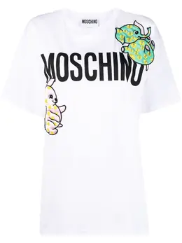 Moschino: Футболка с принтом 