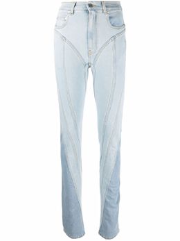 Mugler: Голубые джинсы 