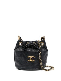 Chanel Pre-Owned: Синяя сумка 