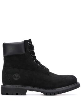 Timberland: Чёрные ботинки 